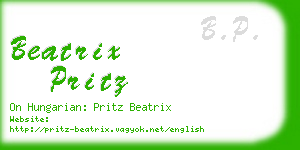 beatrix pritz business card